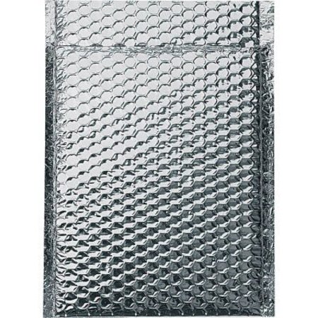 BOX PACKAGING Cool Shield Thermal Bubble Mailers, 10"W x 10-1/2"L, Silver, 100/Pack INM1010